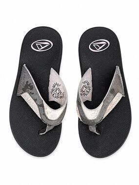Reef Air Cushion Flip Flop Sandals Gray Black Men’s Size 13